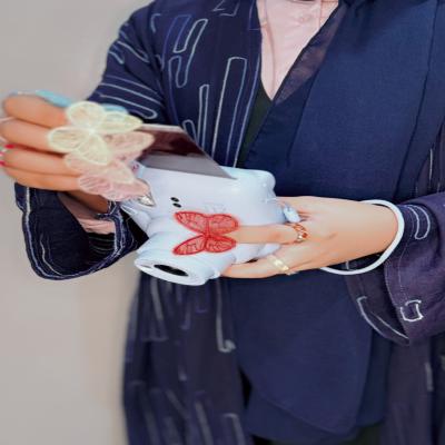 عبايه باللون الازرق 